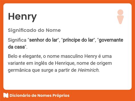 significado do nome henry - portal do servidor df